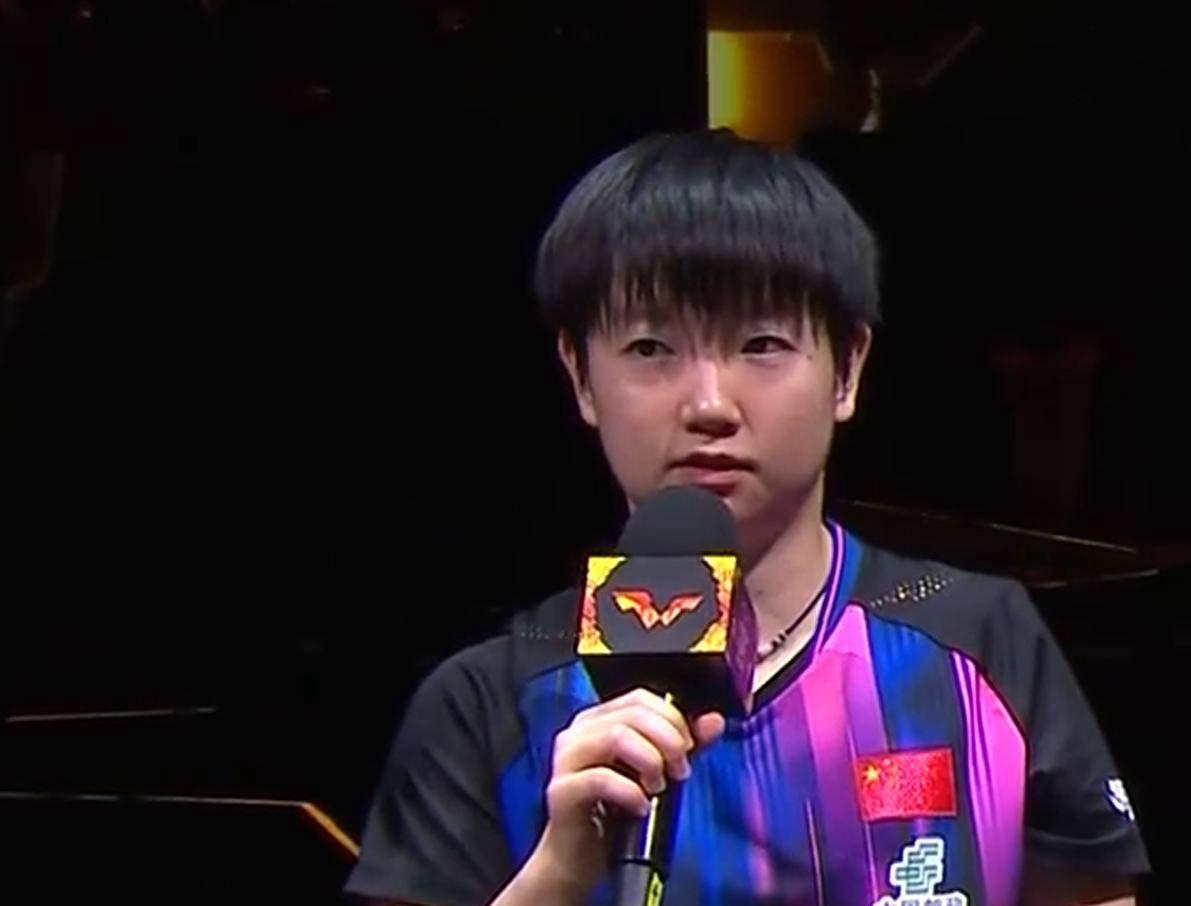 王(wáng)楚钦孙颖莎混(hùn)双奪(duó)冠赛後(hòu)采访